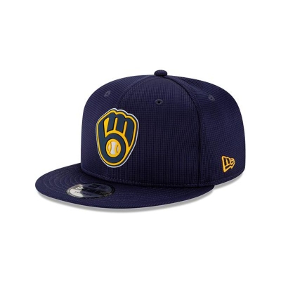 Milwaukee Brewers Gorra | New Era MLB Clubhouse Collection 9fifty Snapback Cap Mexico - Azules